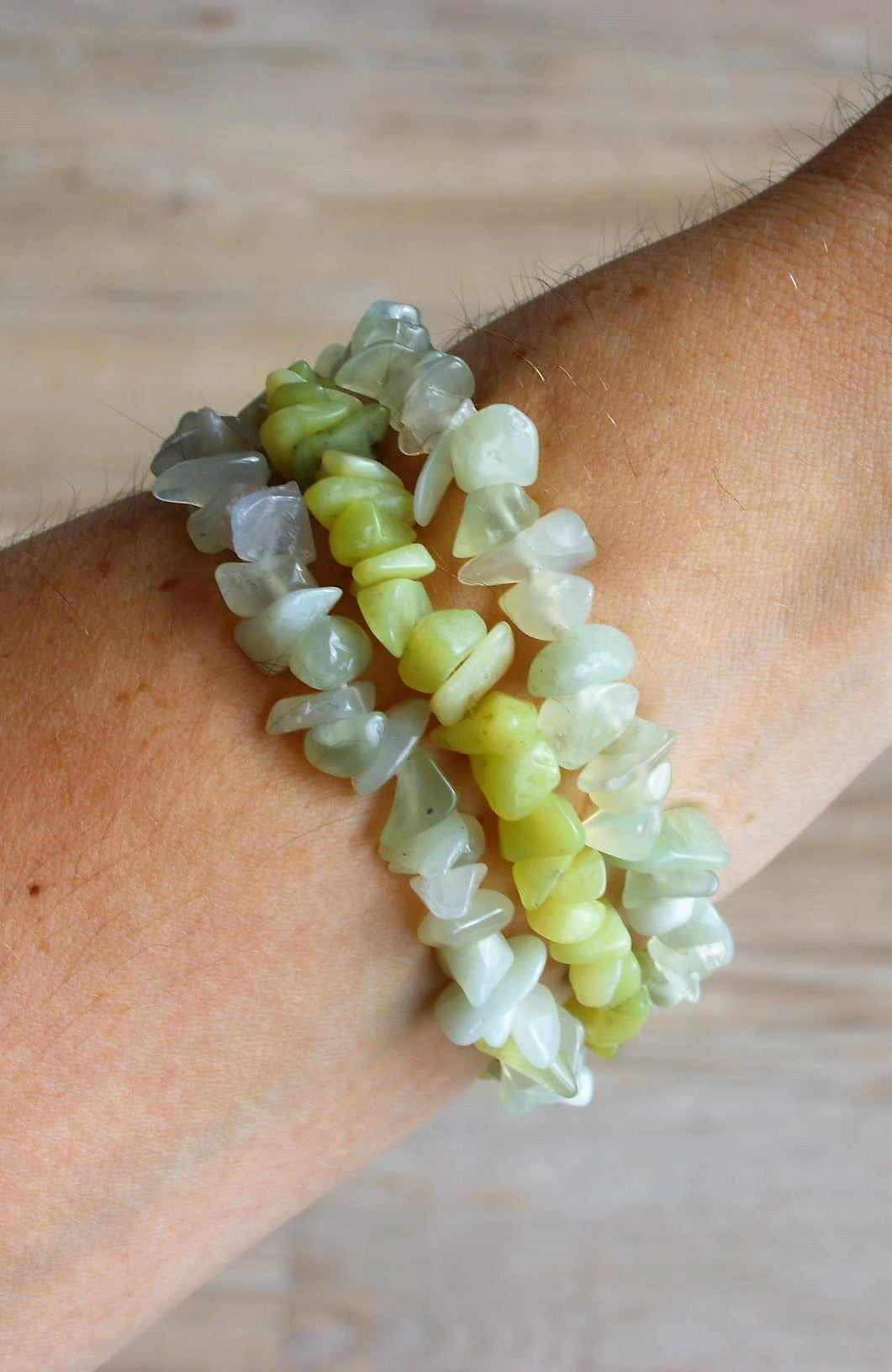 New Jade Chip Bracelet